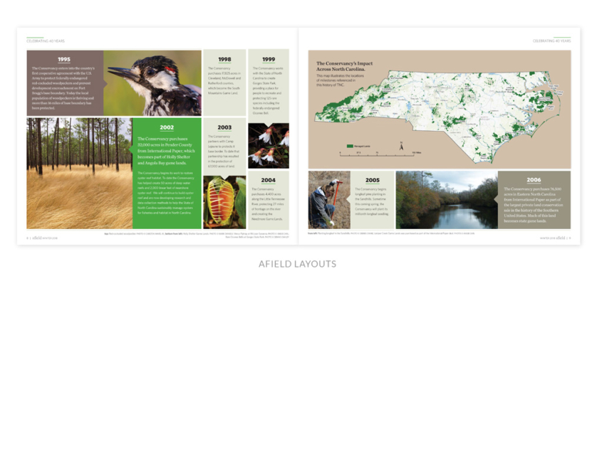 The Nature Conservancy NC Chapter Afield newsletter