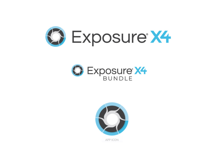 Exposure X4 logo + app icon