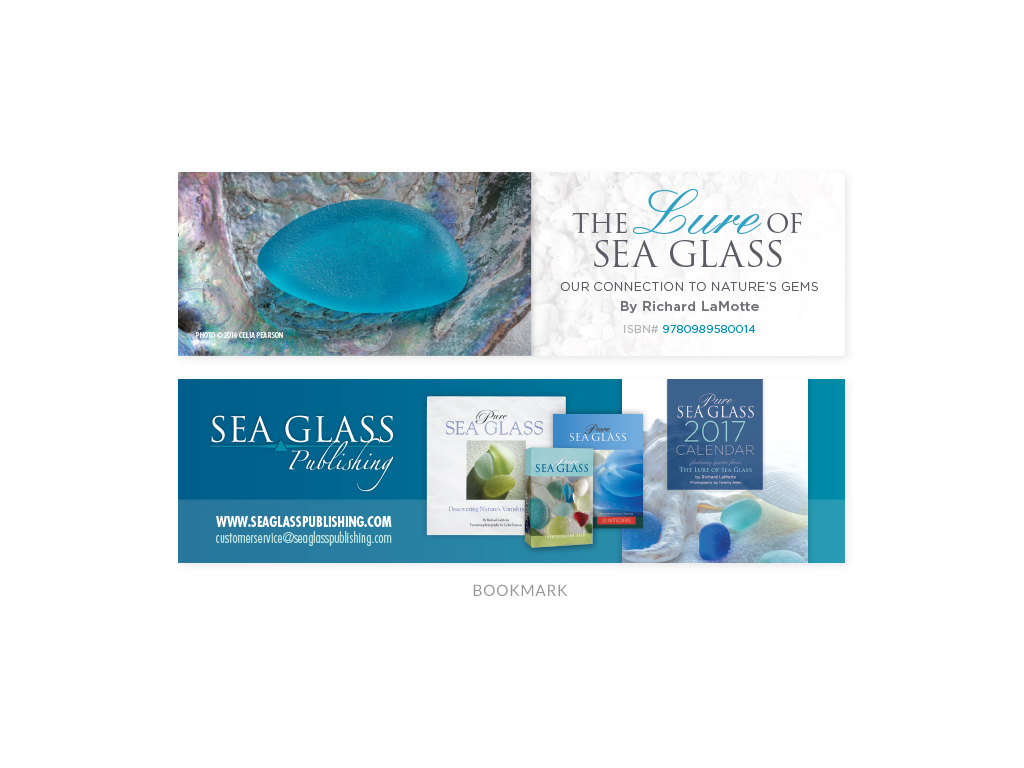 The Lure of Sea Glass bookmark