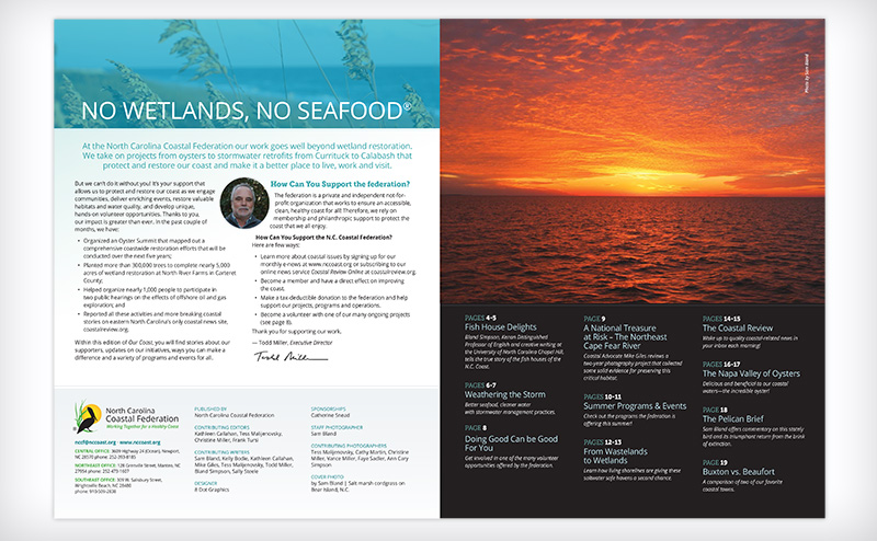Our Coast; quarterly publication of the North Carolina Coastal Federation