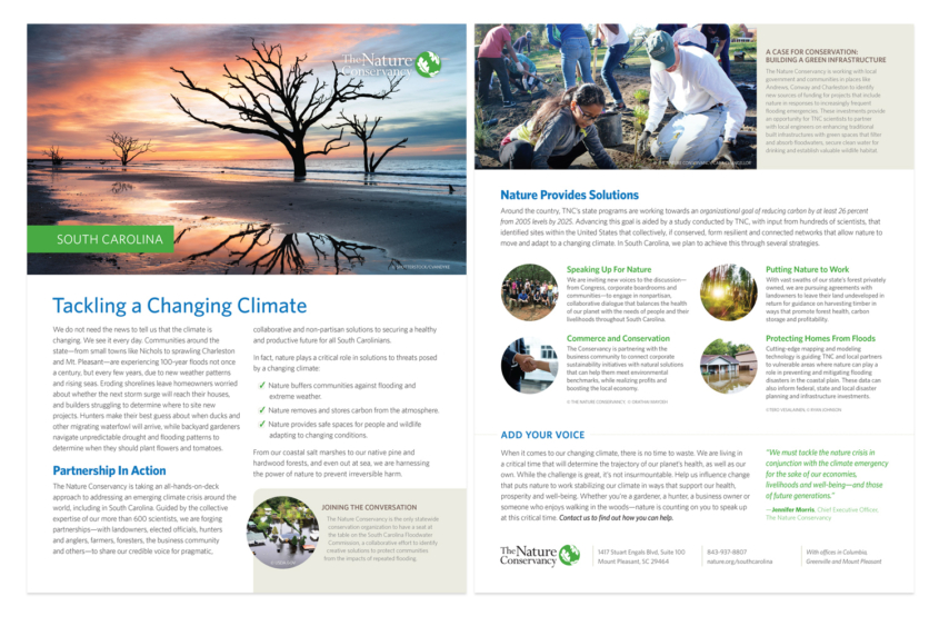 The Nature Conservancy SC Fact Sheets