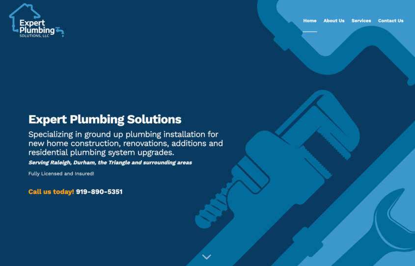 Expert Plumbing Solutions website