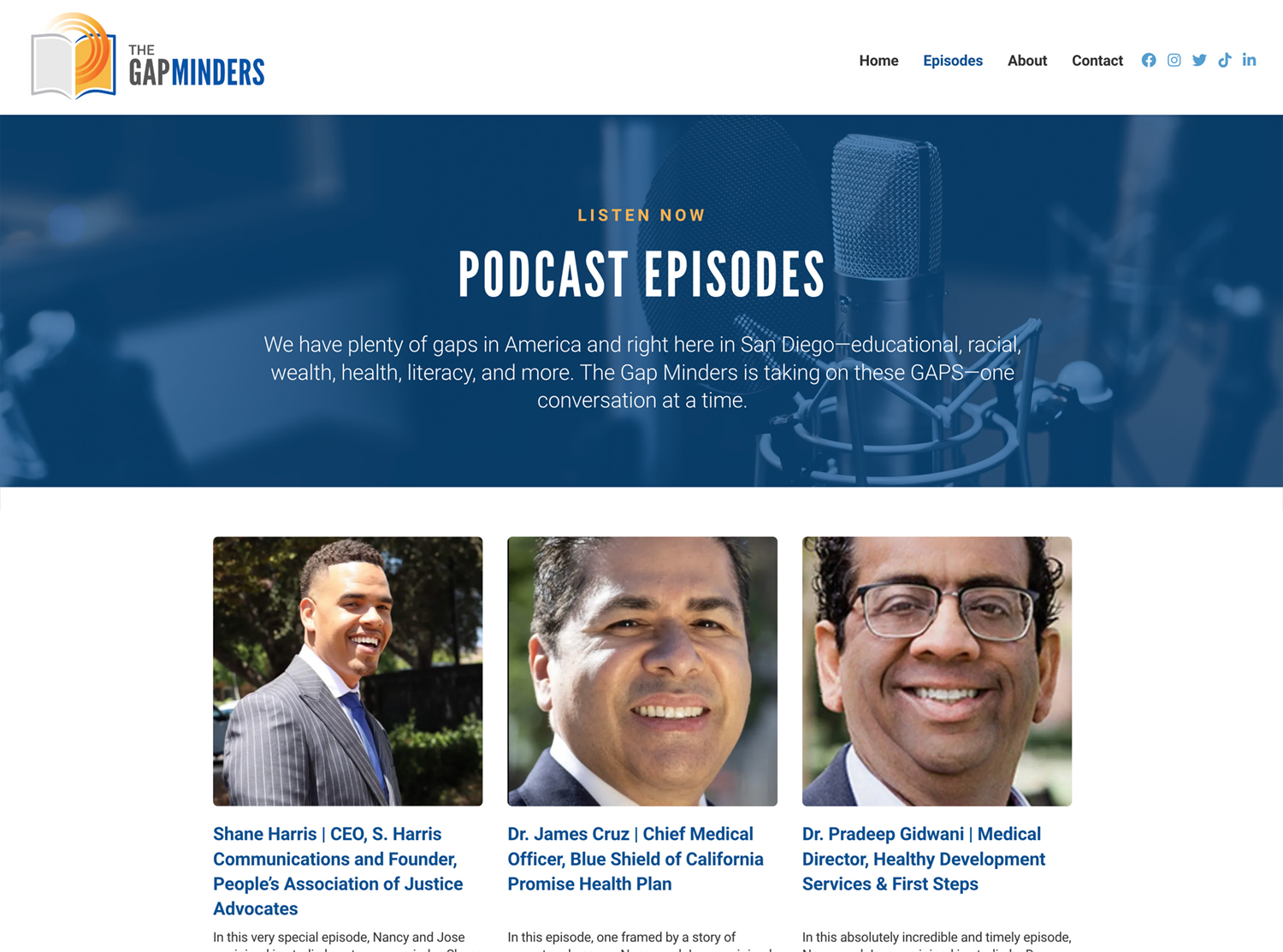 The Gap Minders podcast episodes
